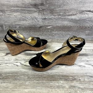 Black Marc Fisher Platform Sandals
